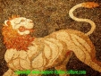 Roman Mosaic of Lion  / Tiger Wild Animal and Big Cat