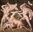 Roman Mosaic Gladiator